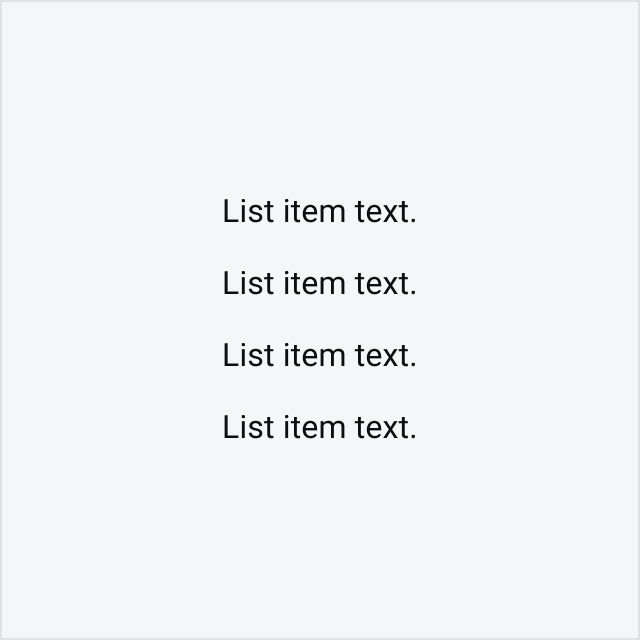 An image showing an unstyled list with no bullet point or number styling.