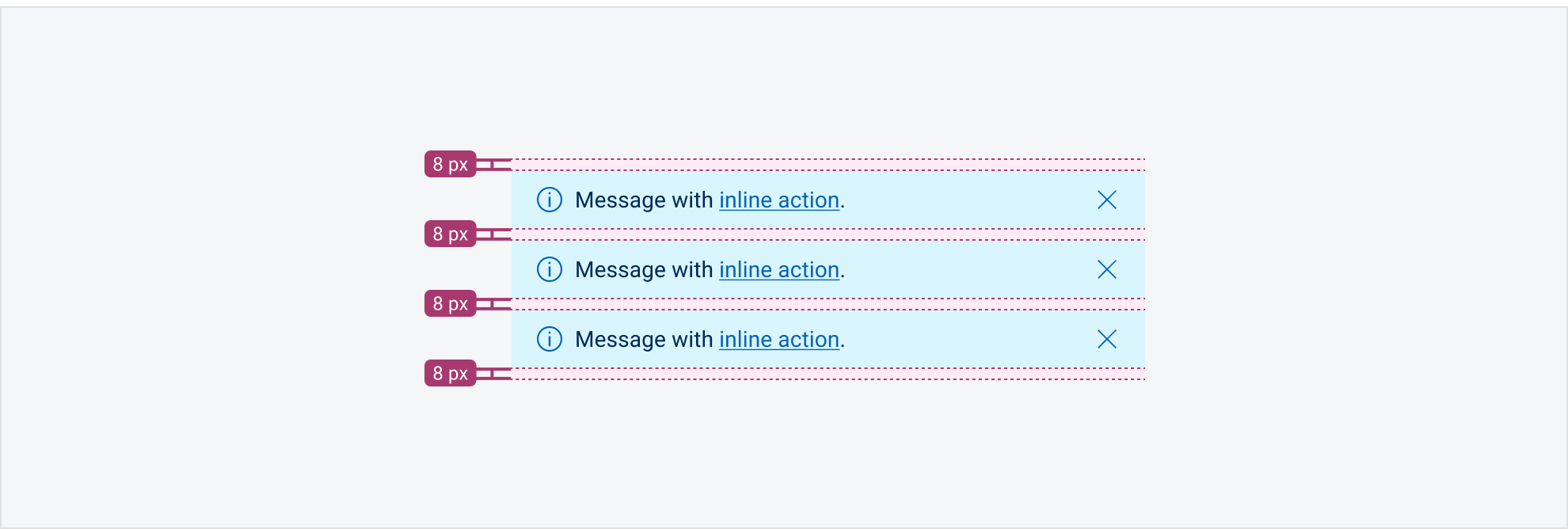 
Margins between stacked message bars.
ADD 