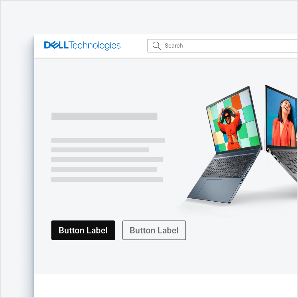 Image showing a dark editorial  button over a light background.