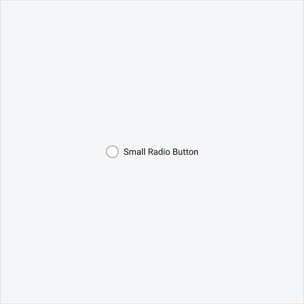 Small radio button example.