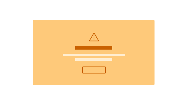 Empty state visual asset representation