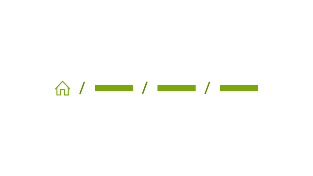 Breadcrumb visual asset representation