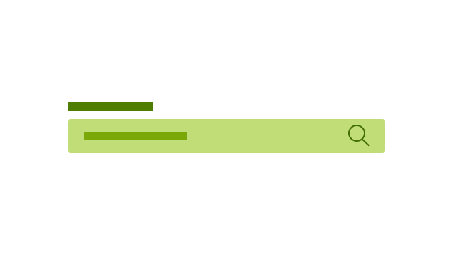 Search visual asset representation