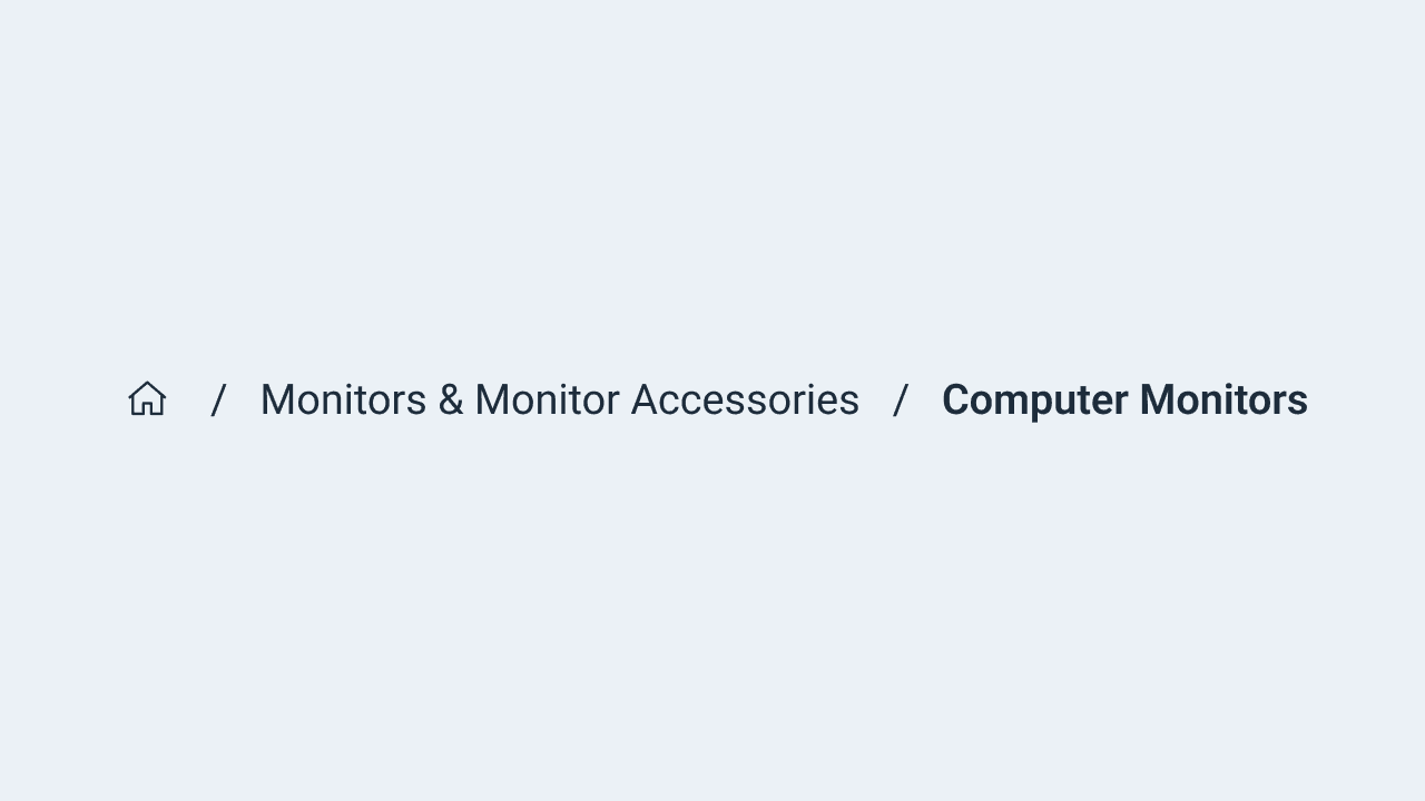 Breadcrumb visual asset representation